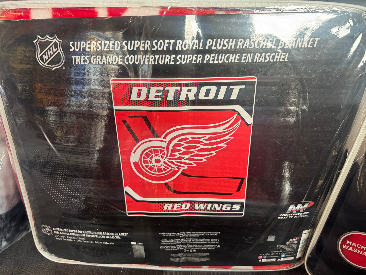Licensed Detroit Red Wings Blanket