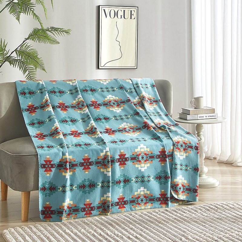 Solstice Pattern Polar Fleece Throw Blanket 50x60