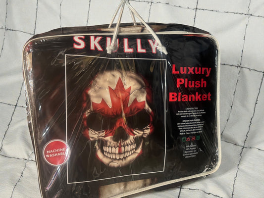 Canadian Skull Queen Size Blanket