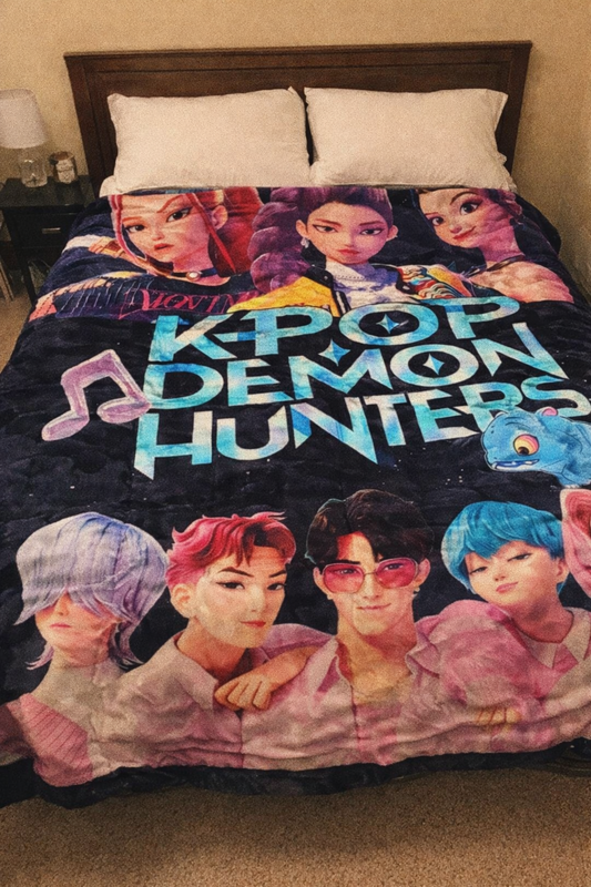 KPOP - Demon Hunters Queen Size Blanket