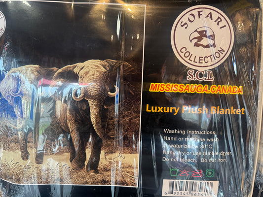 Elephant Blanket Queen Size