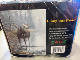 Moose Queen Size Blanket