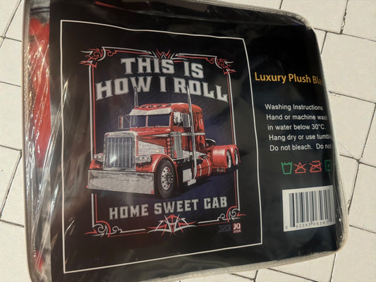 Semi-Truck Queen Size Blanket