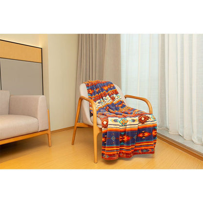 Micro plush (Coral fleece) Throw Blanket – Skipping Stones Design 50x60