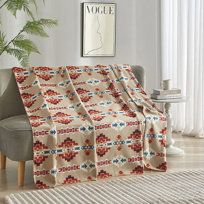 Solstice Pattern Polar Fleece Throw Blanket 50x60