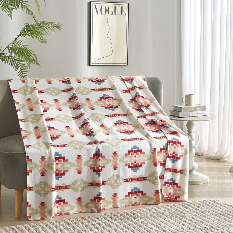 Solstice Pattern Polar Fleece Throw Blanket 50x60