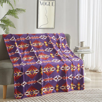 Solstice Pattern Polar Fleece Throw Blanket 50x60