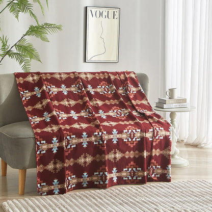 Solstice Pattern Polar Fleece Throw Blanket 50x60