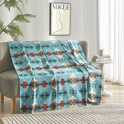 Solstice Pattern Polar Fleece Throw Blanket 50x60