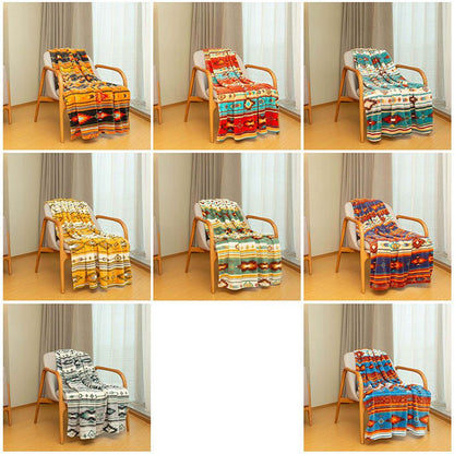 Micro plush (Coral fleece) Throw Blanket – Skipping Stones Design 50x60