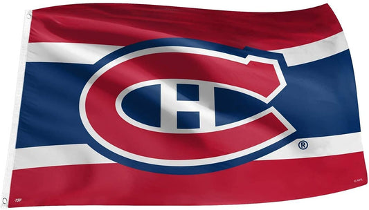 Licensed NHL Montreal Canadiens 3x5 Flag Double Stitched