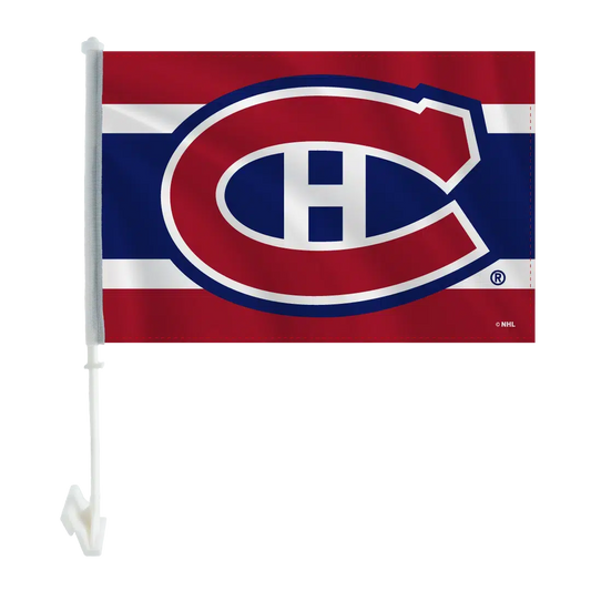 Licensed Montreal Canadiens Car Flags Double Stitched